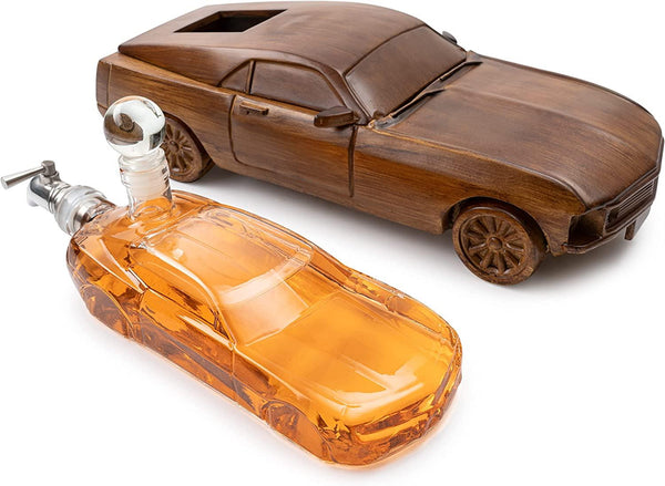 Car Wine & Whiskey Decanter Set 500ml by The Wine Savant 13