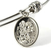 Archangel Michael | Protection Bracelets for Women Stainless Steel St Michael Bangle of Religious Jewelry for Women of Saint Michael or San Miguel Arcangel Protection Bracelet for Men and Women