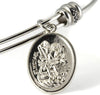 Archangel Michael | Protection Bracelets for Women Stainless Steel St Michael Bangle of Religious Jewelry for Women of Saint Michael or San Miguel Arcangel Protection Bracelet for Men and Women