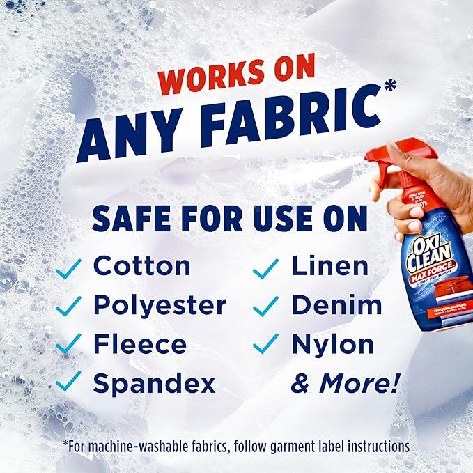 OxiClean Max Force Laundry Stain Remover Spray, 12 Fl. Oz, 3-Pack