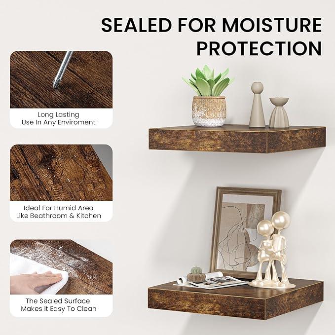 Square Floating Shelves for Wall, 8