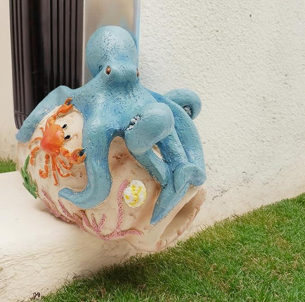 Octopus Statues Gutter Downspout Extension Statues Garden Decoration,Resin Statue Outdoor Decor,Animal Downspout Diverter,Decorative Gutter Extension,3