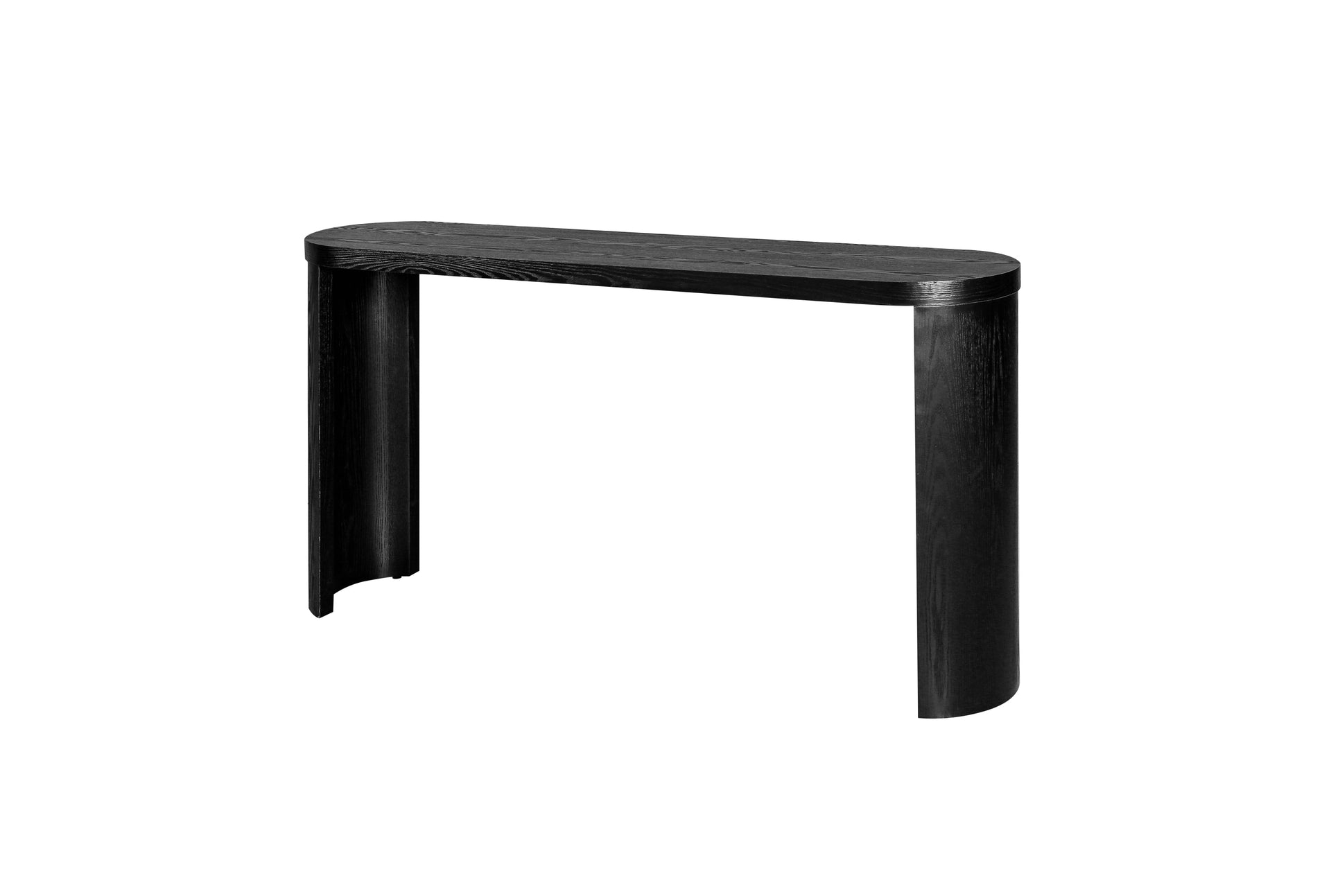 60'' Thick Top Entryway Table, Curved Legs, Support The Installation Of Inward-facing Or Outward-facing for Sofas, Entryway (Black) Vtng Furniture