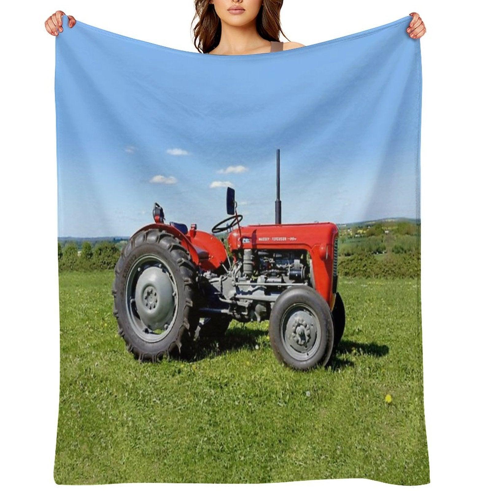 Massey Ferguson 35 Tractor Throw Blanket