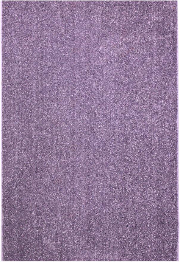 KOECKRITZ Soft and Colorful Kids Classroom Area Rugs (Passes Flammability Pill Test) Many Sizes and Bright Colors to Select from (8' x 8', Lavender)