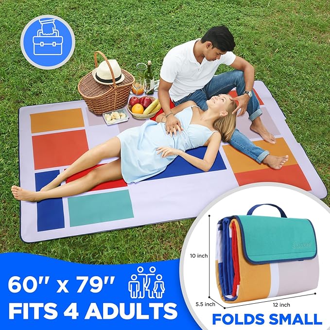 scuddles Extra Large Picnic Blanket – 79