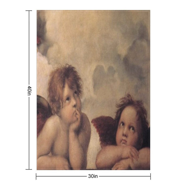 THE SISTINE MADONNA (detail) - RAPHAEL Durable Throw Blanket