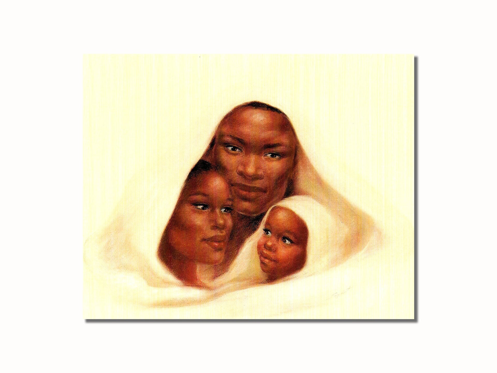 African American Art Print – Black Family Wall Art 8x10 Unframed Picture
