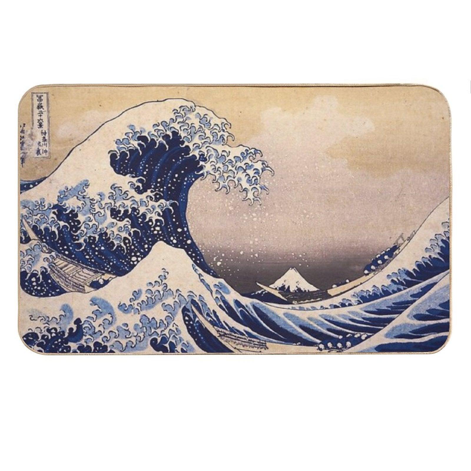 The Great Wave Off Kanagawa by Katsushika Hokusai (c 1830-1833) Bath Mat
