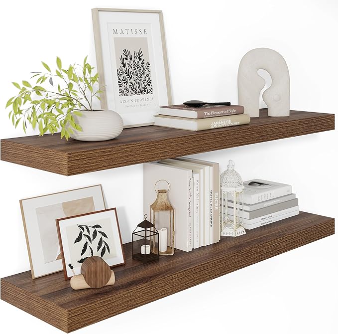 Wide Floating Shelves for Wall 12 Inch Deep, 36