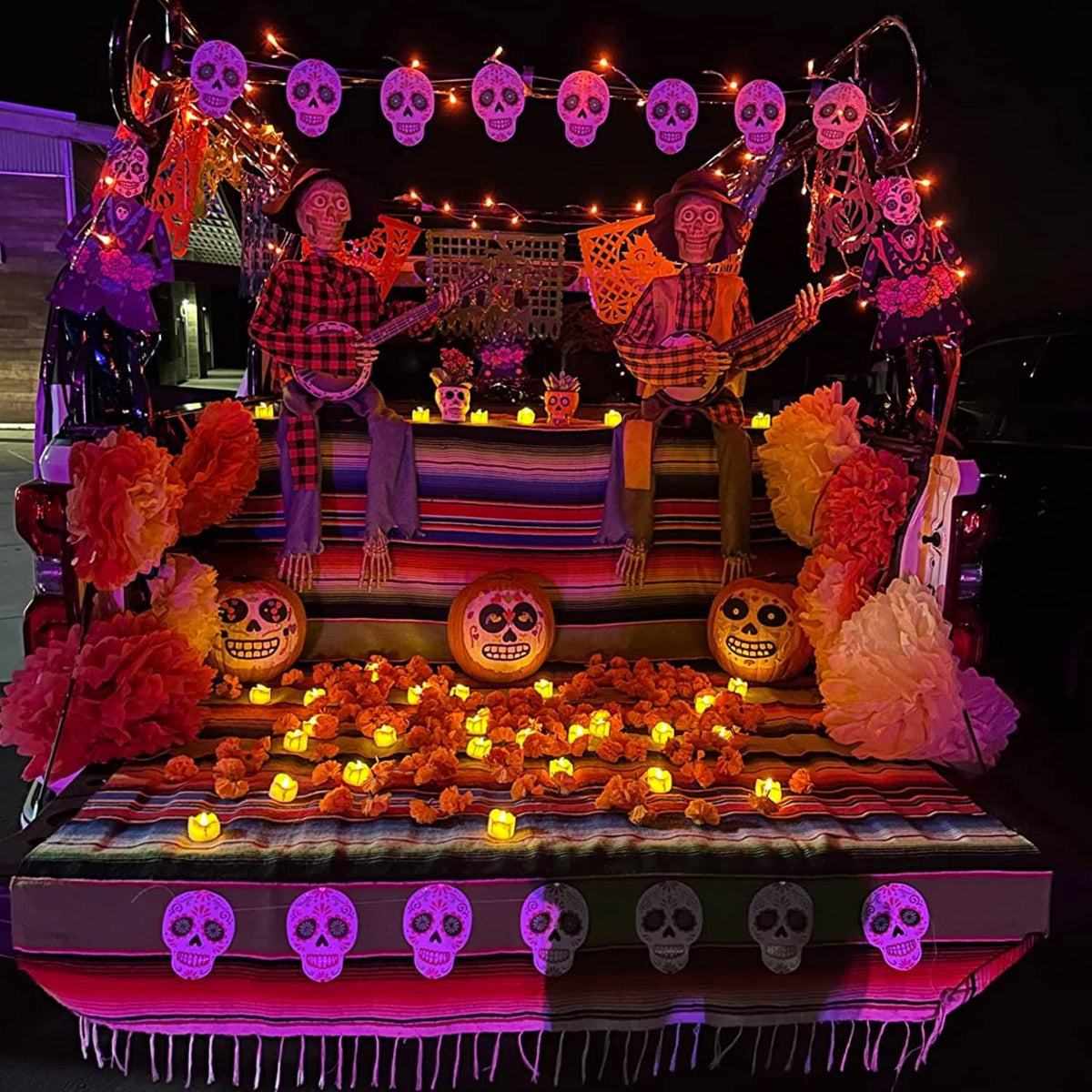 24 Flickering Tea Lights with Timer, Extra Batteries Included