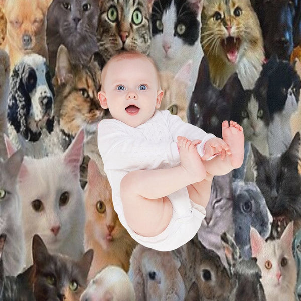 Animals!!! Compact Throw Blanket