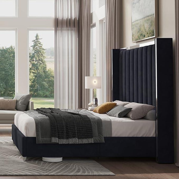 Jocisland Queen Size Bed Frame with 58