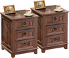 Farmhouse Night Stand Set of 2, 18