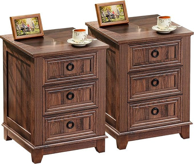 Farmhouse Night Stand Set of 2, 18