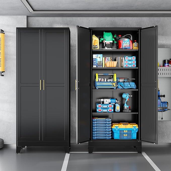 Black Metal Storage Cabinet,75