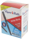 Paper Mate Write Bros 60 Pack Ballpoint Pens, Medium, Black