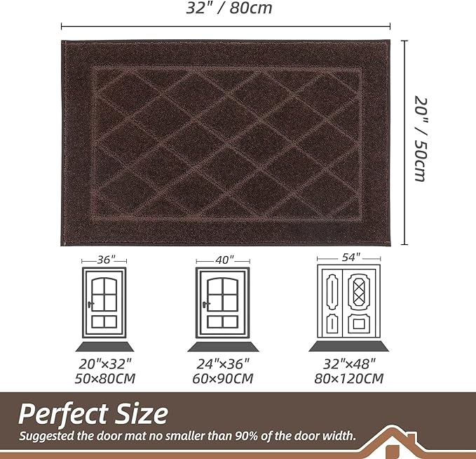 BEQHAUSE Dirt Trapper Door Mat 20