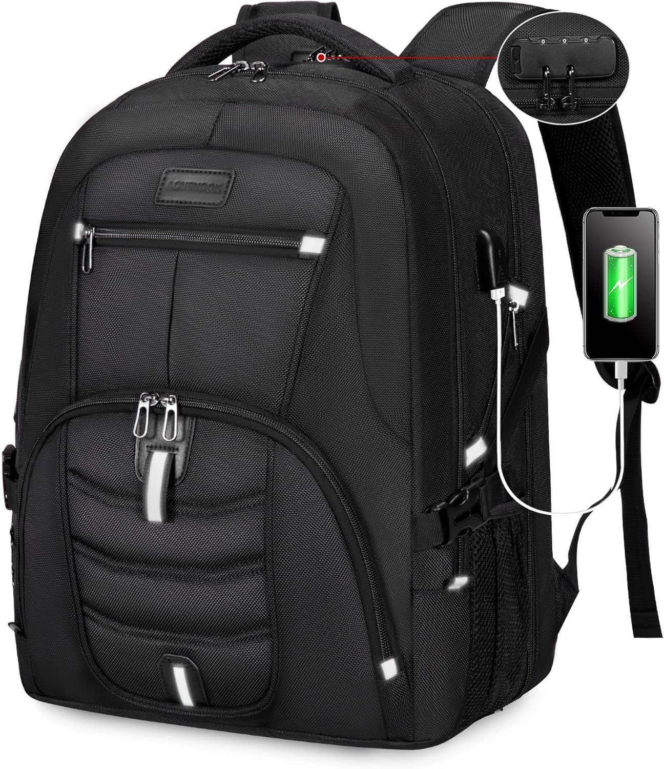 The Quinox™ Platinum Backpack by Camel Mountain – 40L & 45L, Fits 16