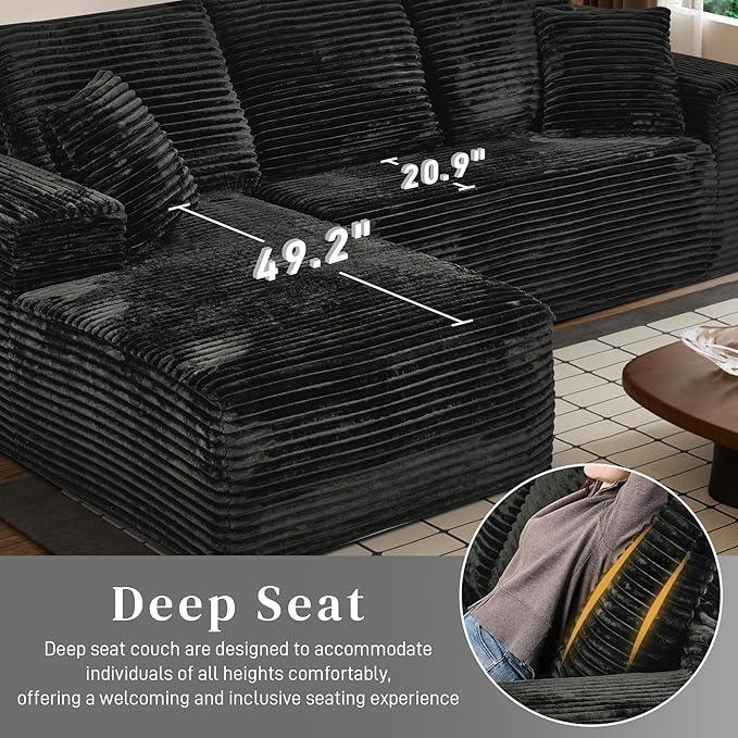 Modular Sectional Sofa Cloud Sectional Couch, 107