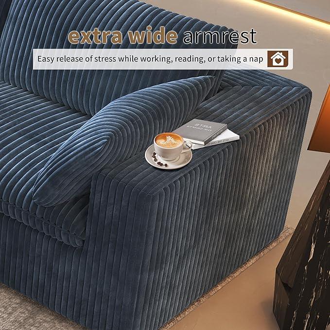 Oversized Modular Sectional Cloud Couch,157.5