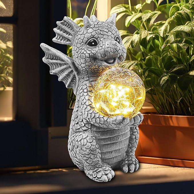 Solar Garden Outdoor Statues 7.2