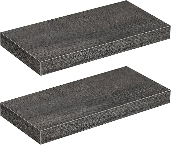HOOBRO Floating Shelves for Wall, Wall Mounted Shelf Set of 2, 15.7