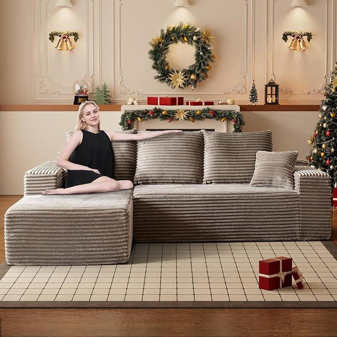 HYJT-H&K Modular Sectional Sofa Cloud Couch, 107