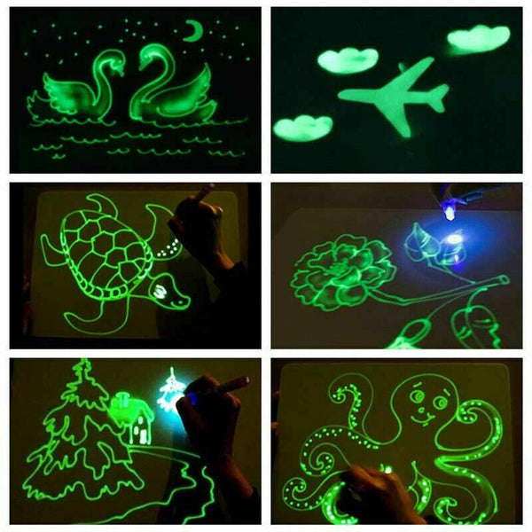 Draw With Light Fun  Glowing Paint Glow Light Tablet Draw With Light Fun And Developing Toy