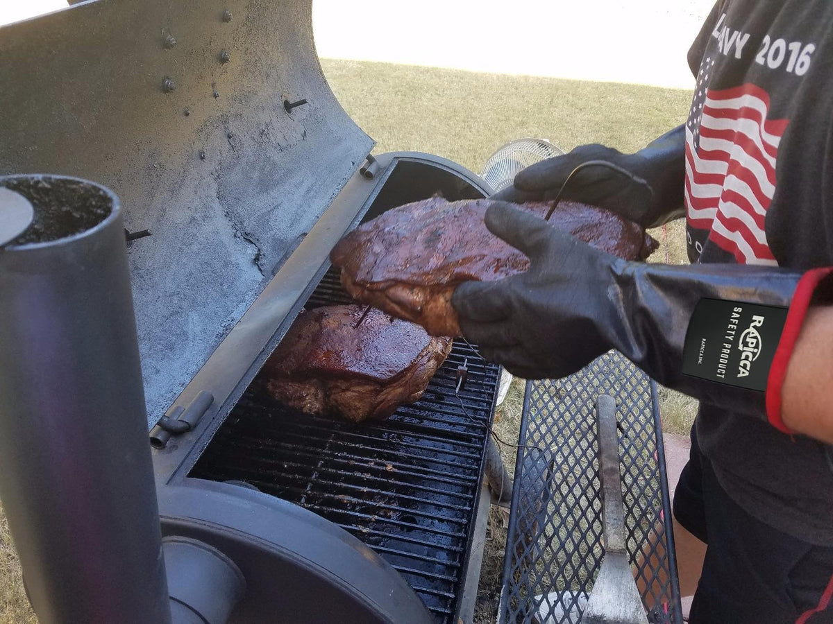 Heat Resistant BBQ Grill Gloves: Oil Resistant Waterproof 14