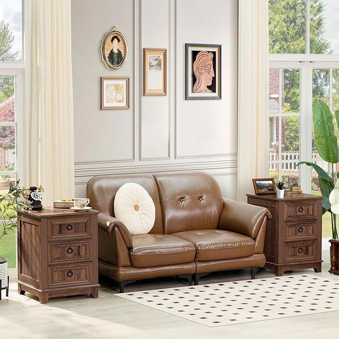 Farmhouse Night Stand Set of 2, 18