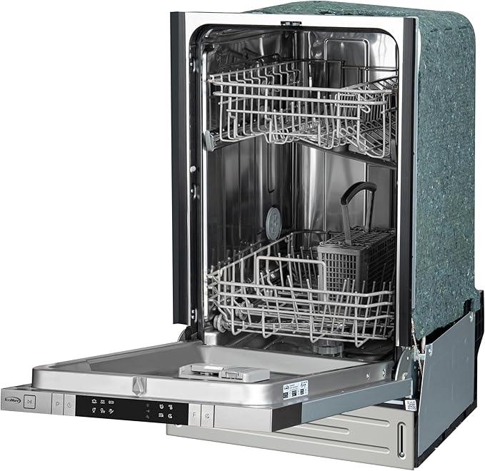 KoolMore KM-DW1852-PR 18 in. ADA Panel Ready with 8 Place Settings 52 DB Dishwasher in Stainless-Steel, UL and Energy Star Certified