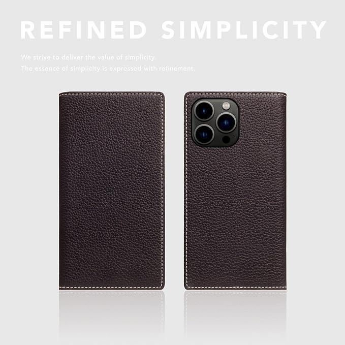 D8 Full Grain Leather Wallet Case for iPhone 15 Pro - [2-in-1] Handcrafted Detachable Diary Style with Magnetic MagSafe Back Cover, Gift Box Included (Brown Cream)