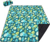 PY SUPER MODE Picnic Blankets Extra Large, Waterproof Foldable Outdoor Beach Blanket Oversized 83x79” Sandproof, 3-Layer Picnic Mat for Camping, Hiking, Travel, Park, Concerts(Yellow Flowers)