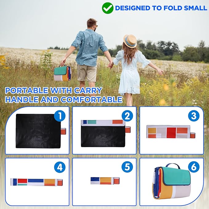 scuddles Extra Large Picnic Blanket – 79