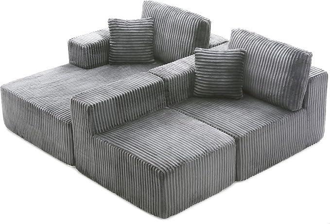 HYJT-H&K Modular Sectional Sofa Cloud Sectional Couch, 107