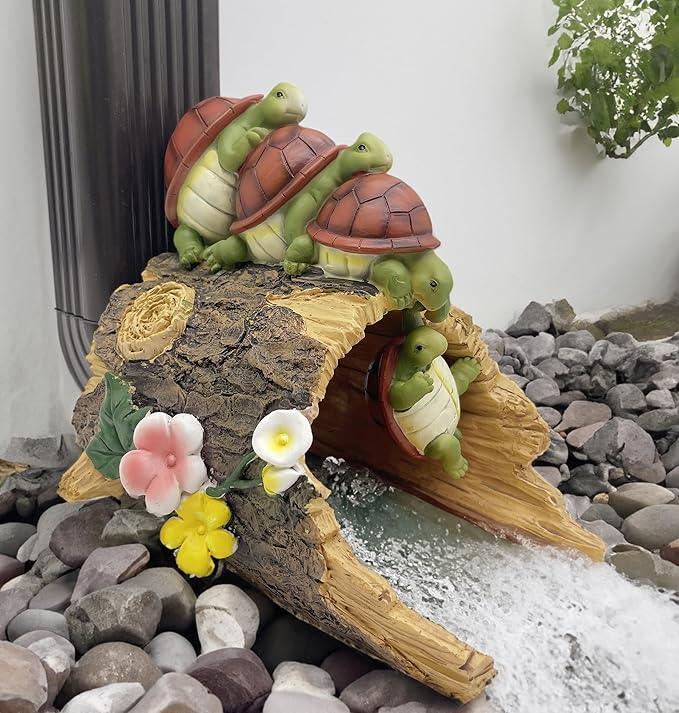 Funny Turtle Gutter Downspout Extender Statue, Garden Ornament, Decorative Gutter Extension Downspout, Perfect Rain Diverter for 3