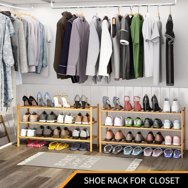 Bamboo Shoe Rack