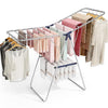 APEXCHASER Clothes Drying Rack, Drying Rack Clothing with Height-Adjustable, Foldable Gullwings Laundry Drying Rack, Indoor Outdoor Use, No Assembly