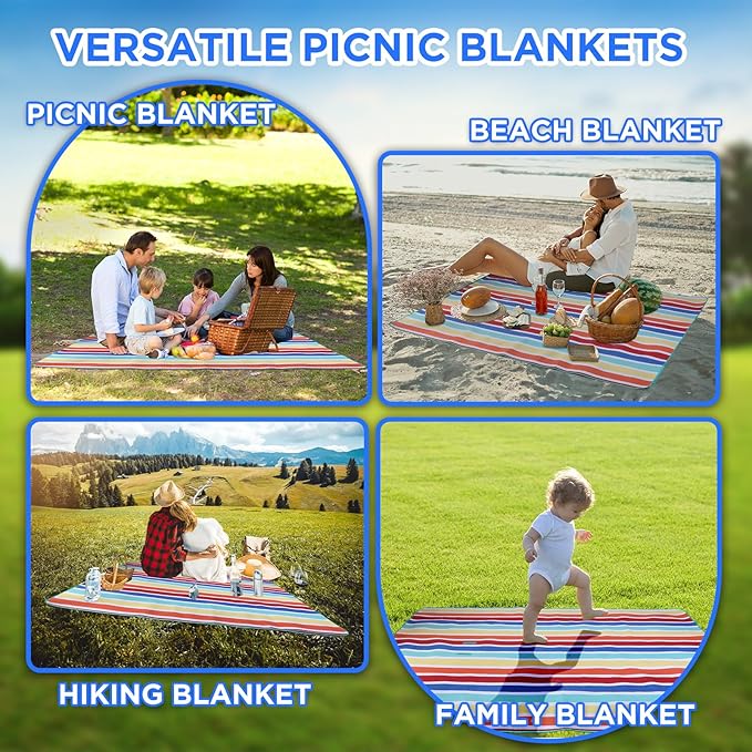 scuddles Extra Large Picnic Blanket – 79