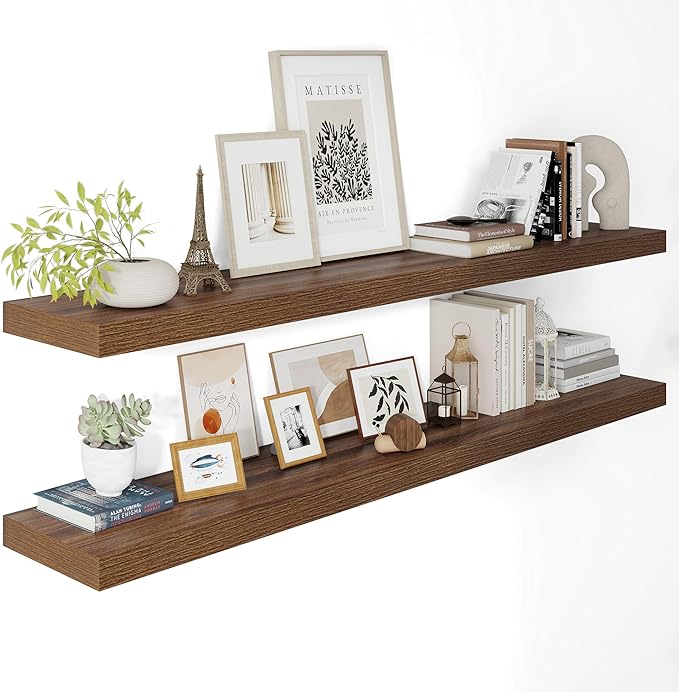 Wide Floating Shelves for Wall 12 Inch Deep, 55