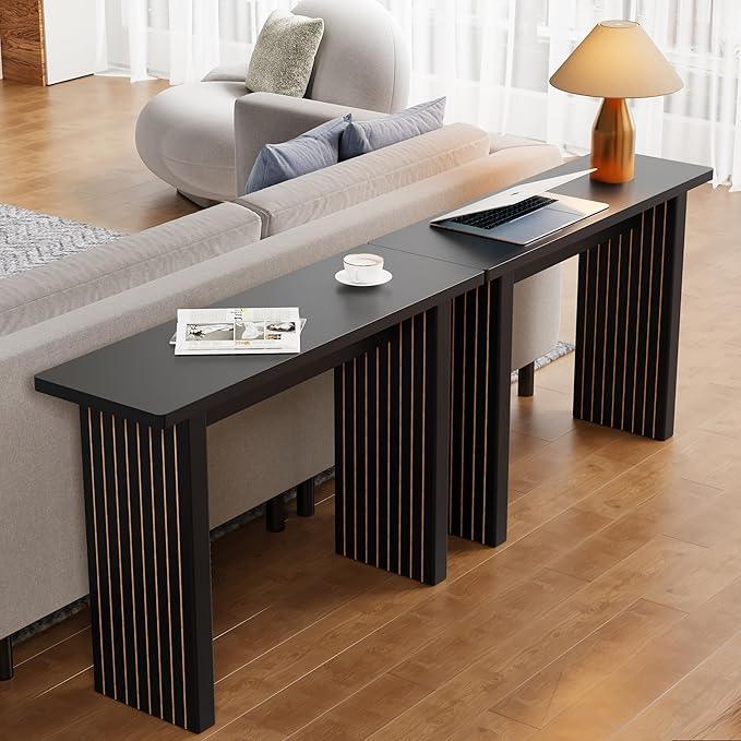 AVZEAR Mid Century Narrow Entryway Console Table, 43.3