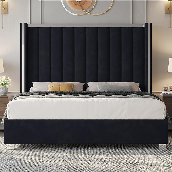 Jocisland Queen Size Bed Frame with 58