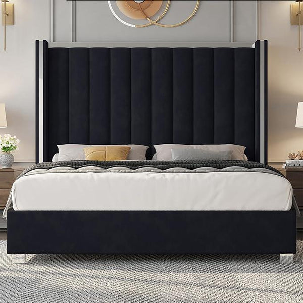 Jocisland Queen Size Bed Frame with 58