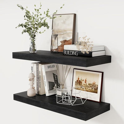 Fun Memories Black Floating Shelves 30