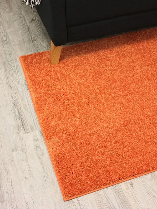 KOECKRITZ Soft and Colorful Kids Classroom Area Rugs (Passes Flammability Pill Test) Many Sizes and Bright Colors to Select from (10' x 14', Tangerine)