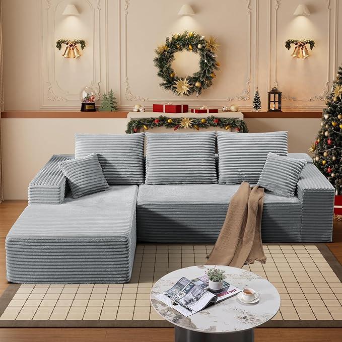 HYJT-H&K Modular Sectional Sofa Cloud Couch, 107