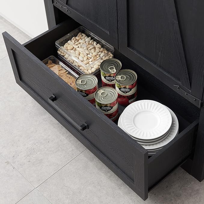 Farmhouse Kitchen Pantry Cabinet - 72