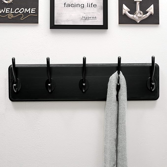 Dseap Coat Rack Wall Mount: Modern, Patented, Heavy-Duty, 17.4