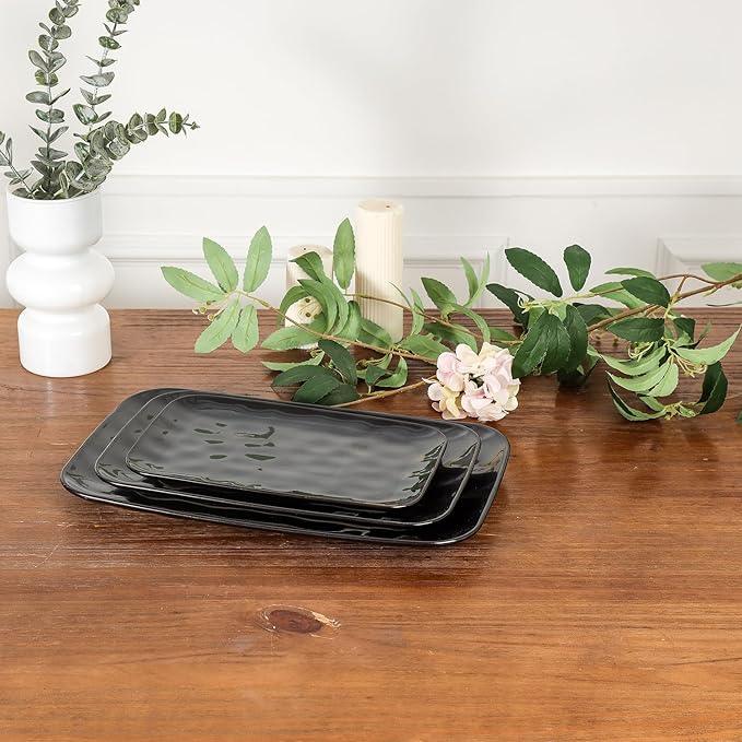 vicrays Ceramic Rectangle Serving Platters - 14